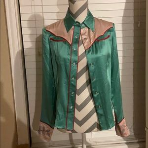 Marc Jacobs 100% Silk Western Top